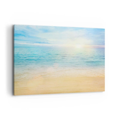 Schilderen op canvas - Groot blauw - 120x80 cm