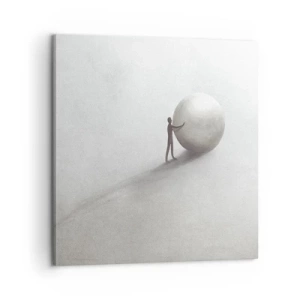 Schilderen op canvas - Het spel van het leven - 60x60 cm