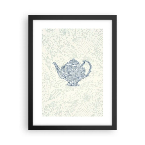 Poster in een zwarte lijst - De charme van thee - 30x40 cm