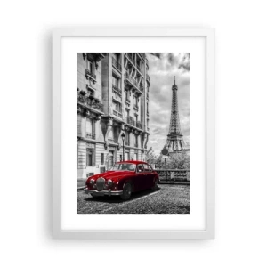 Poster in een witte lijst - Roofdier in de stad - 30x40 cm