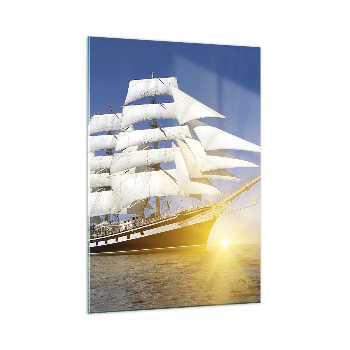 Schilderen op glas - Hun tijd gaat nooit voorbij - 50x70 cm