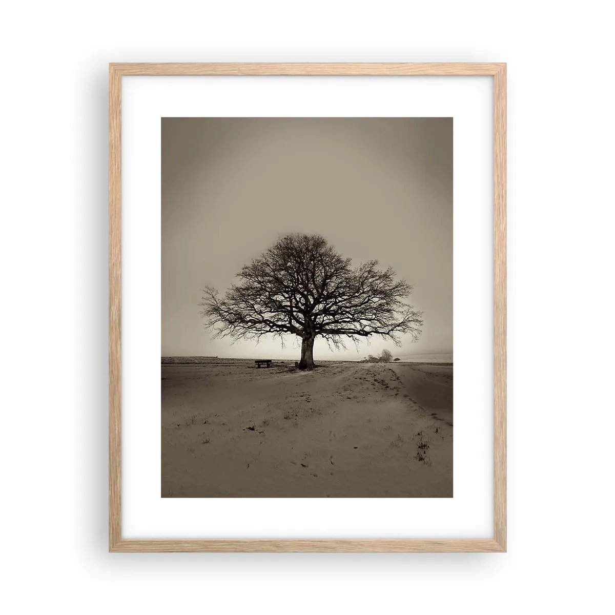 Een poster in een licht eiken lijst - Van hier tot in de eeuwigheid - 40x50 cm