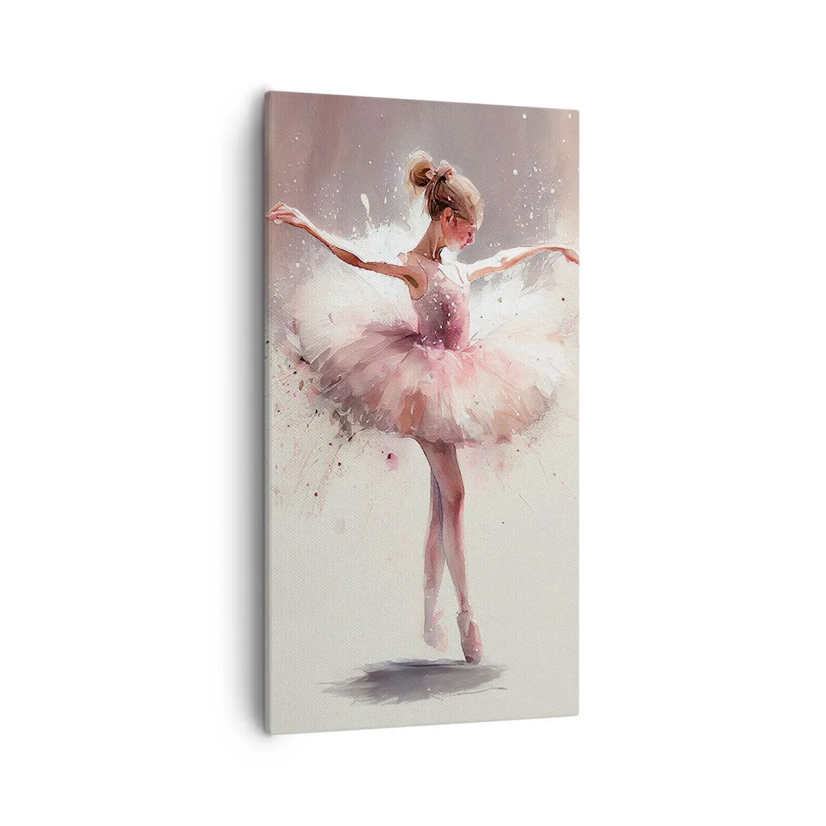 Schilderen op canvas - Als een jonge vogel - 55x100 cm