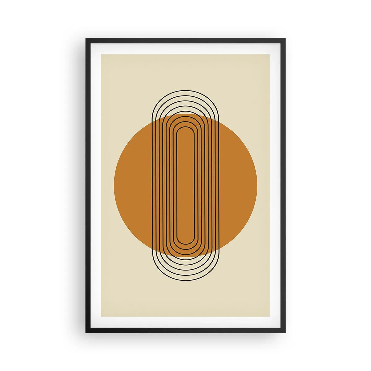 Poster in een zwarte lijst - Perfect plan - 61x91 cm