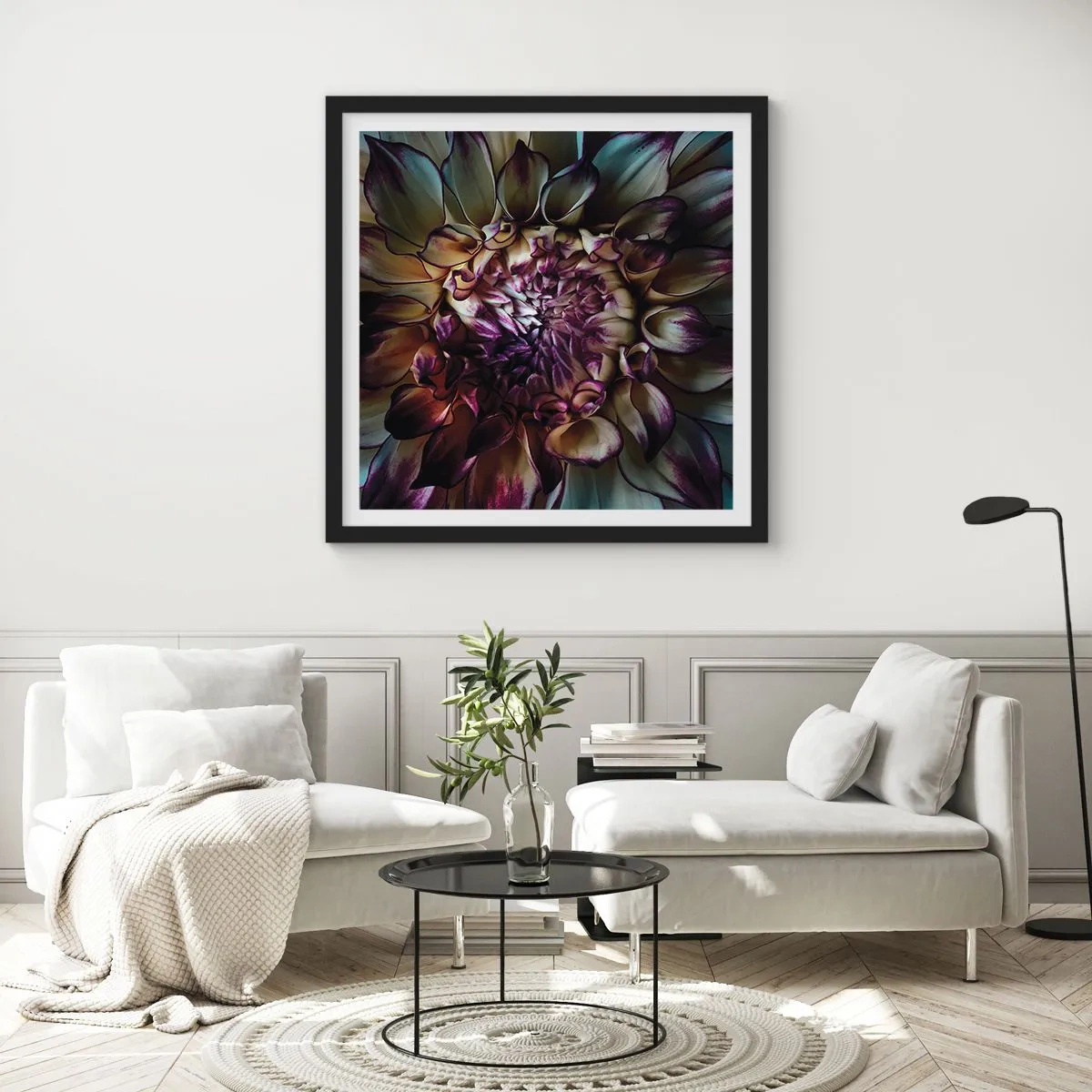 Poster in een zwarte lijst - De hoogtijdagen van de jeugd - 30x30 cm