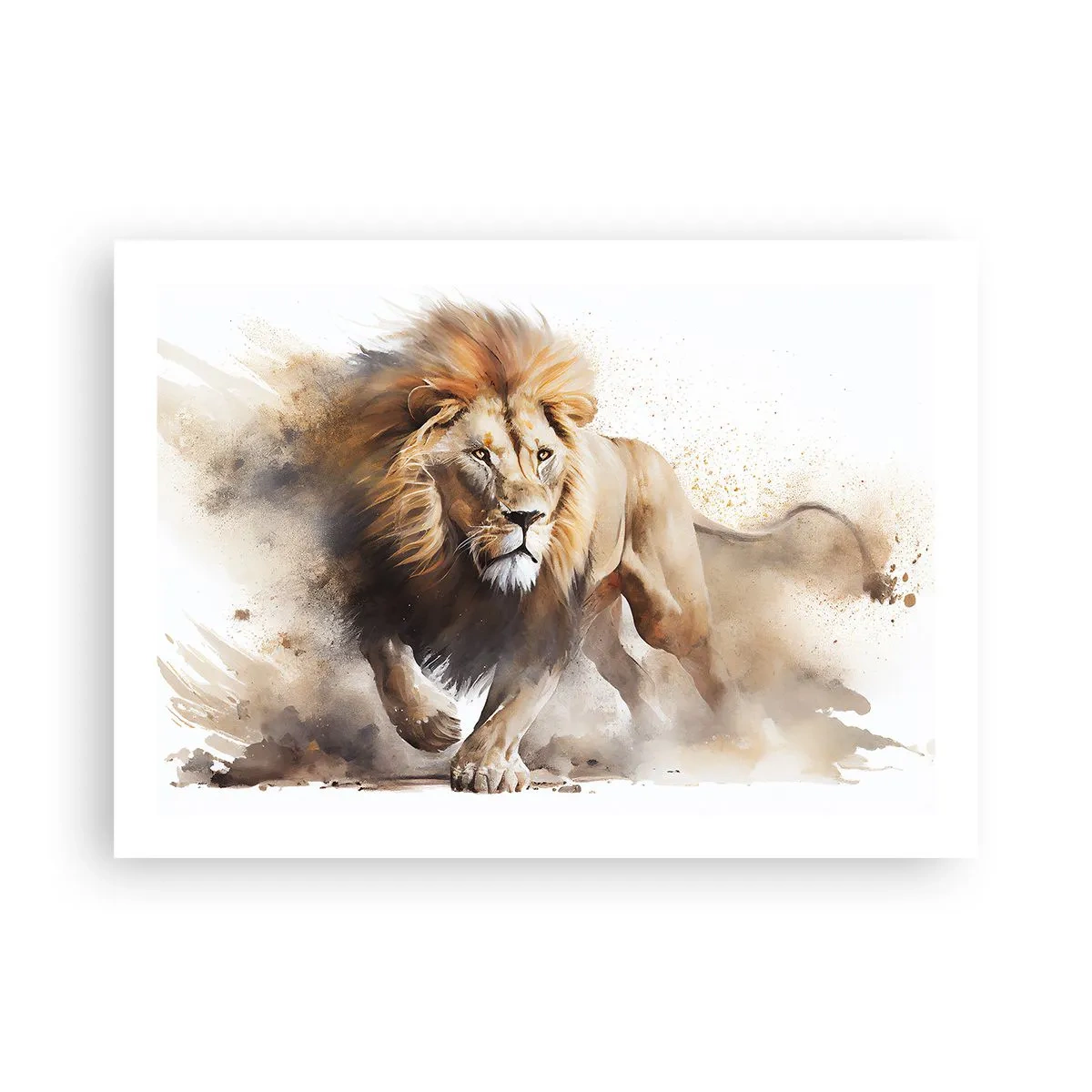 Poster - De koning vertrekt - 70x50 cm