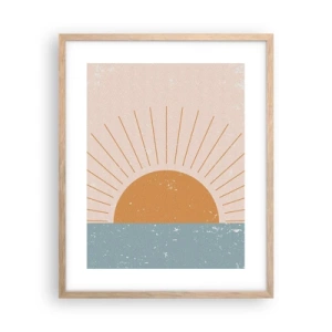 Een poster in een licht eiken lijst - Een dagelijks wonder - 40x50 cm