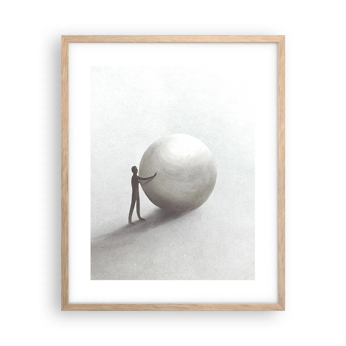 Een poster in een licht eiken lijst - Het spel van het leven - 40x50 cm