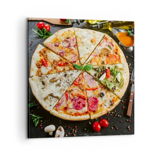 Schilderen op canvas - Een scala aan smaken - 60x60 cm