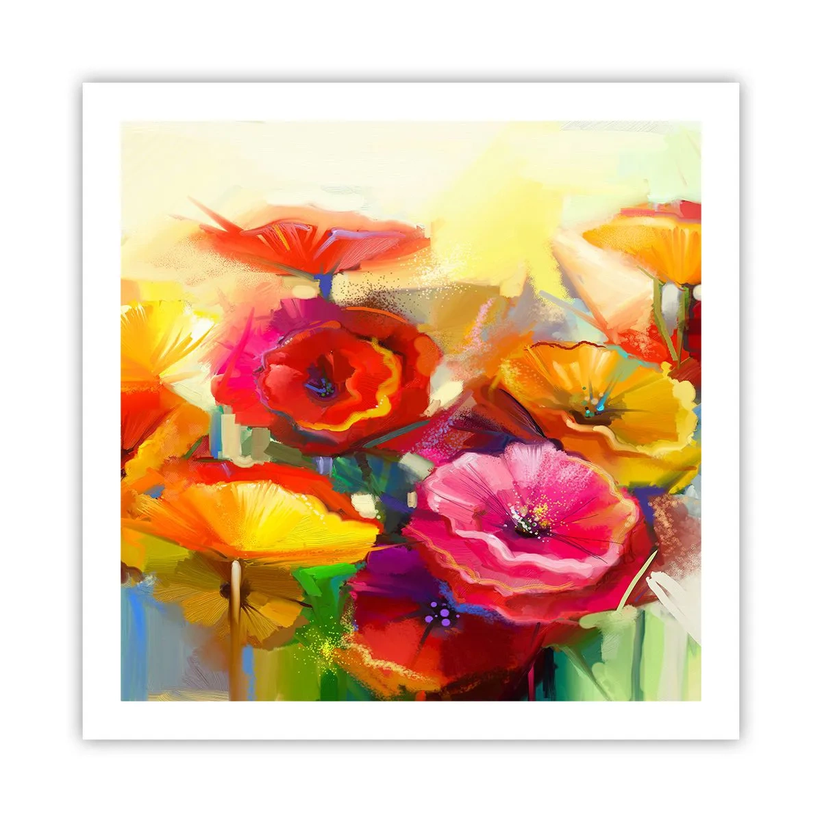 Poster - Niet alleen rood - 60x60 cm