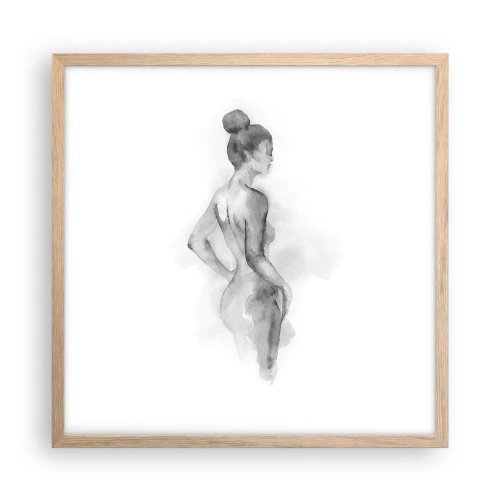 Een poster in een licht eiken lijst - Prachtig als schilderij - 50x50 cm