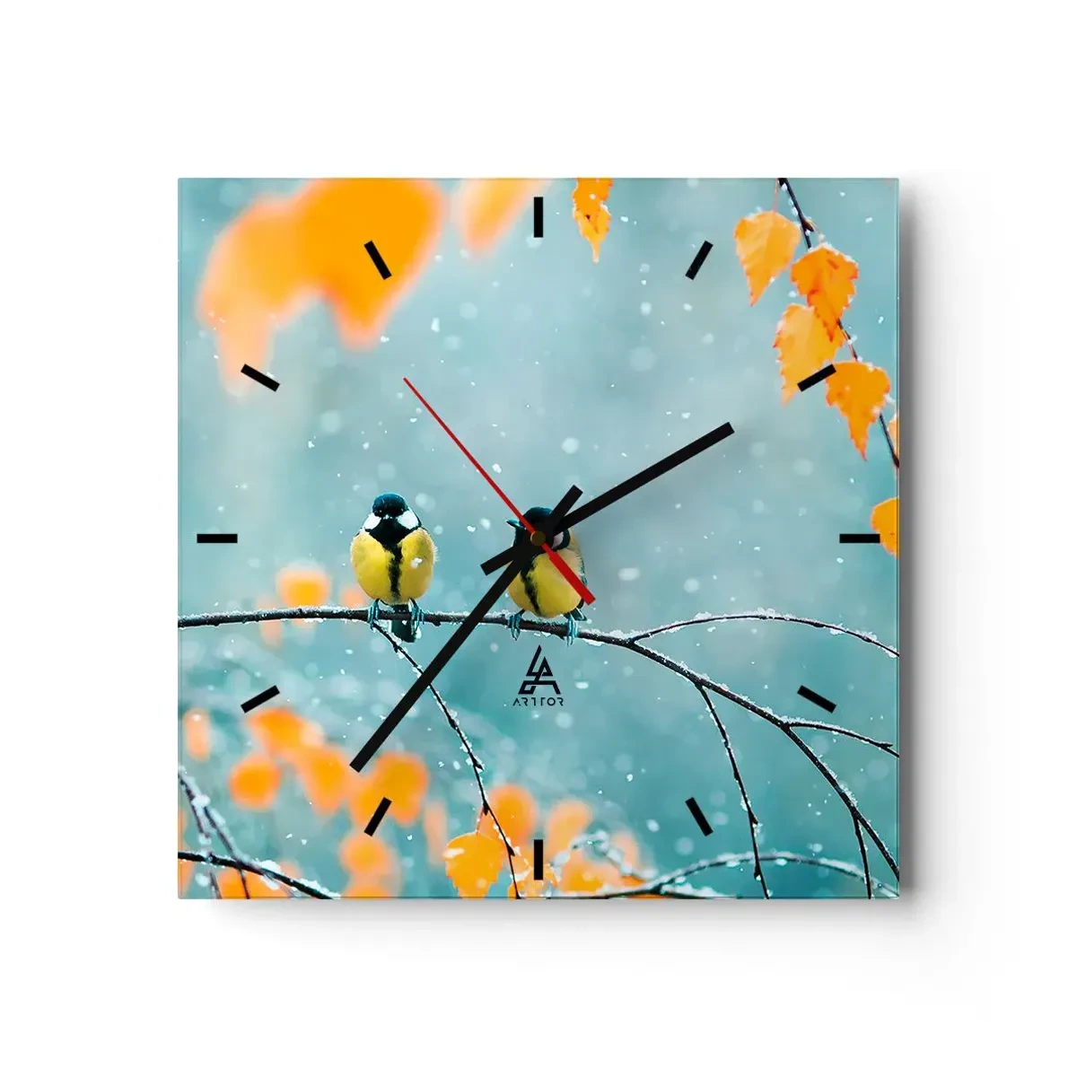 Wandklok - Klok - Vogelroddel - 30x30 cm