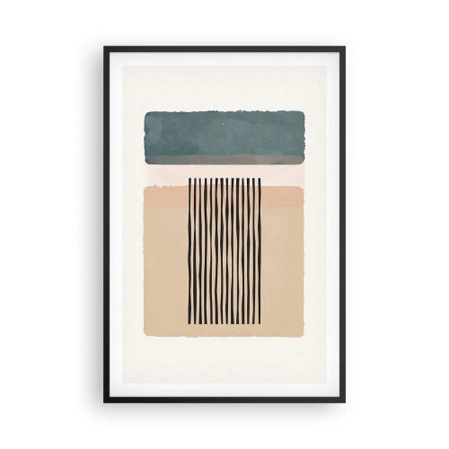 Poster in een zwarte lijst - Alles is oke - 61x91 cm