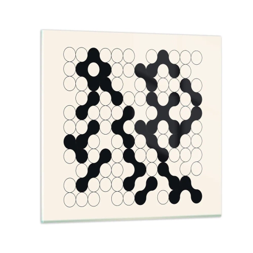 Schilderen op glas - Chinees spel – variatie - 70x70 cm