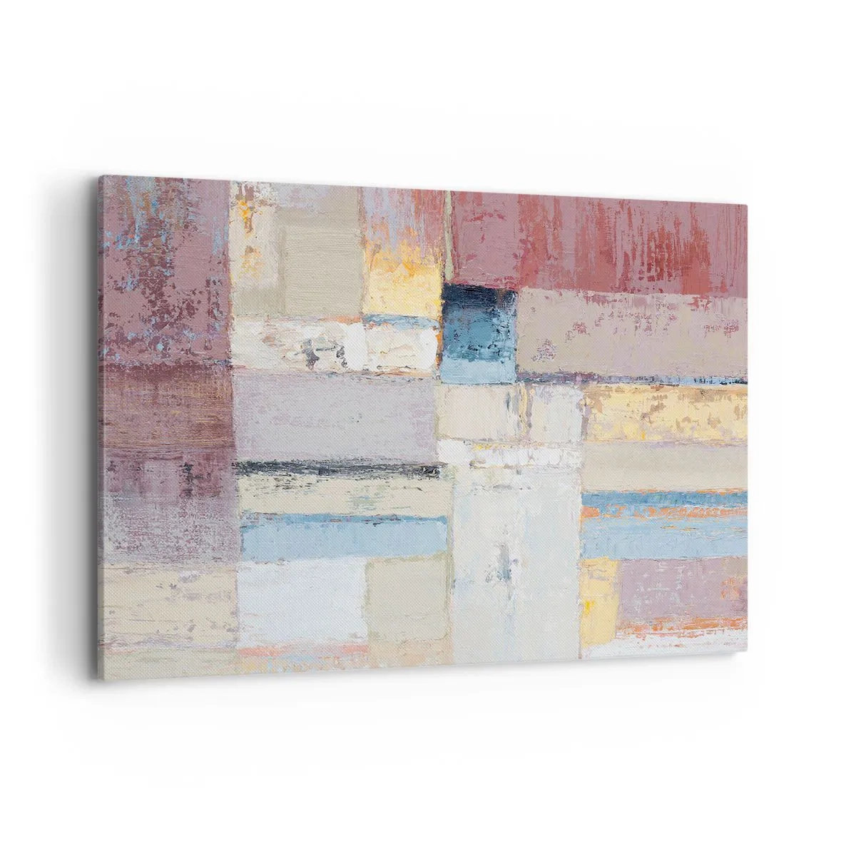 Schilderen op canvas - De rust van geometrie - 120x80 cm