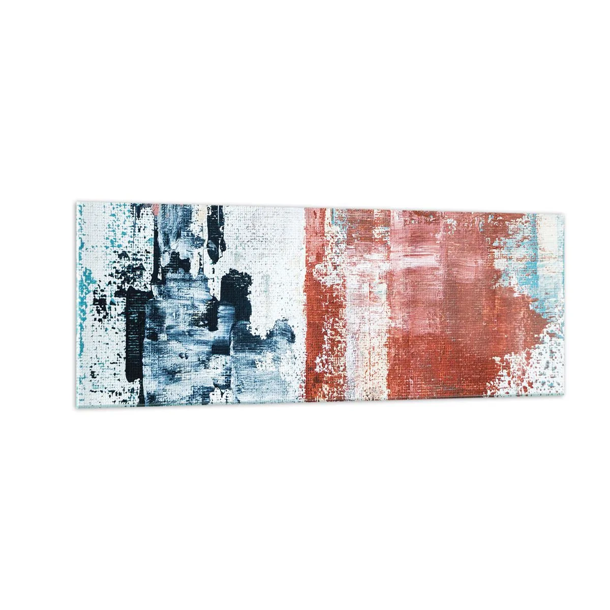 Schilderen op glas - Fifty Fifty abstract - 140x50 cm