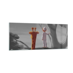 Schilderen op glas - Dit gebeurt echt - 100x40 cm