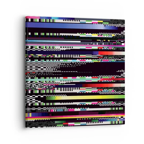 Schilderen op canvas - Het controlebeeld van de werkelijkheid - 30x30 cm