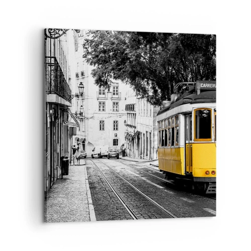 Schilderen op canvas - En op de achtergrond fado - 60x60 cm