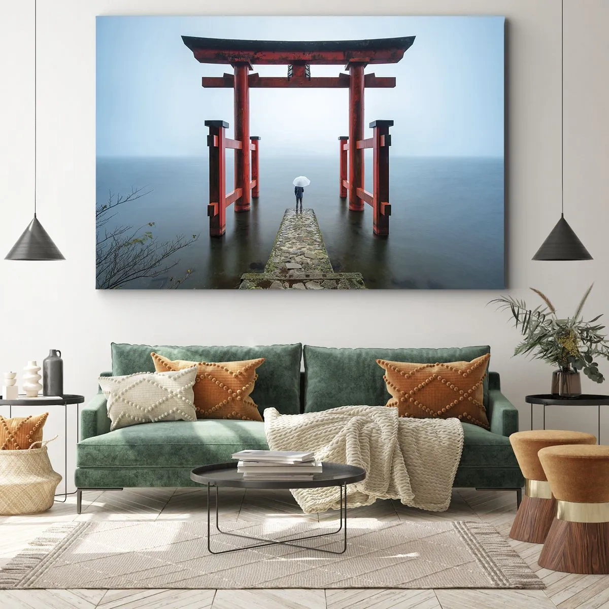 Schilderen op canvas - Japanse mijmering - 120x80 cm