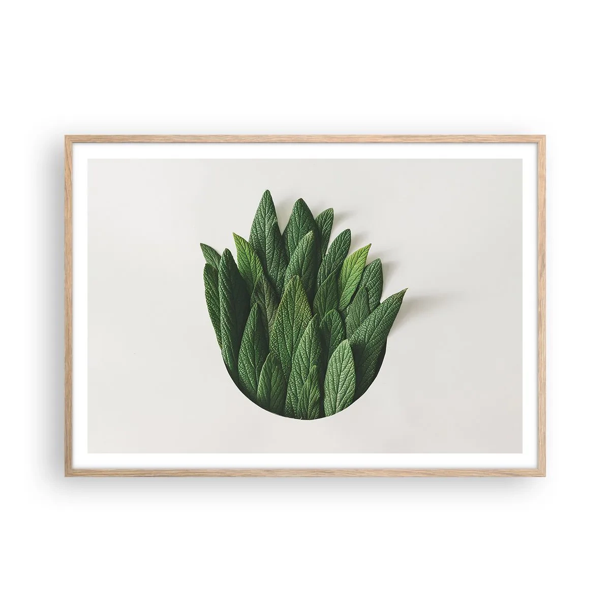 Een poster in een licht eiken lijst - Ongebreidelde nieuwsgierigheid - 100x70 cm