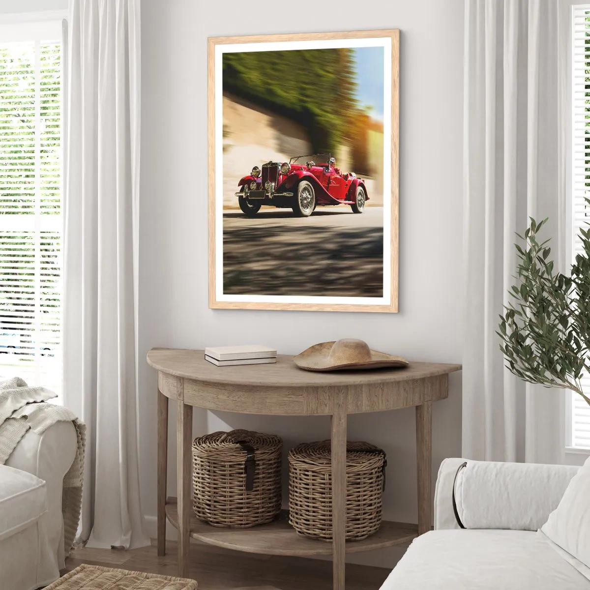 Een poster in een licht eiken lijst - Mooier dan Nike van Samothrace - 40x50 cm