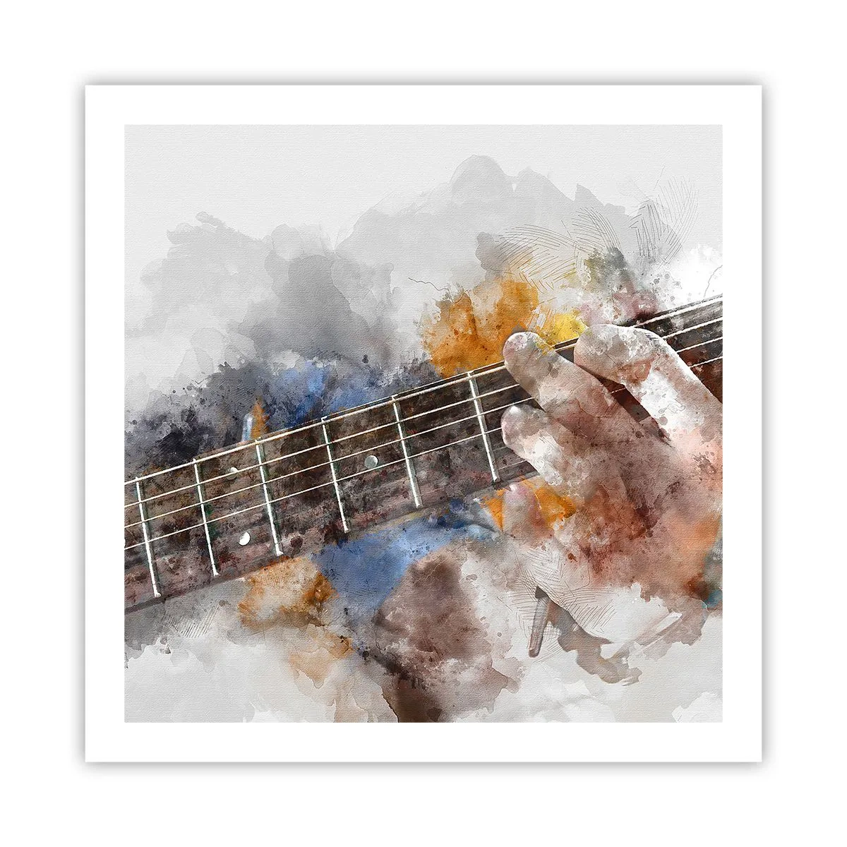 Poster - Poëzie tussen de snaren - 60x60 cm