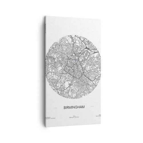 Schilderen op canvas - Anatomie van Birmingham - 45x80 cm
