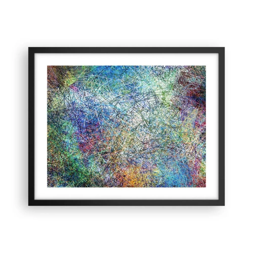 Poster in een zwarte lijst - Het is niet zo eenvoudig - 50x40 cm