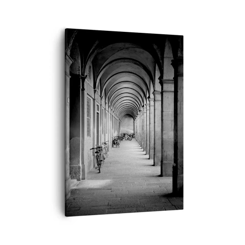 Schilderen op canvas - Onder de arcades - 50x70 cm