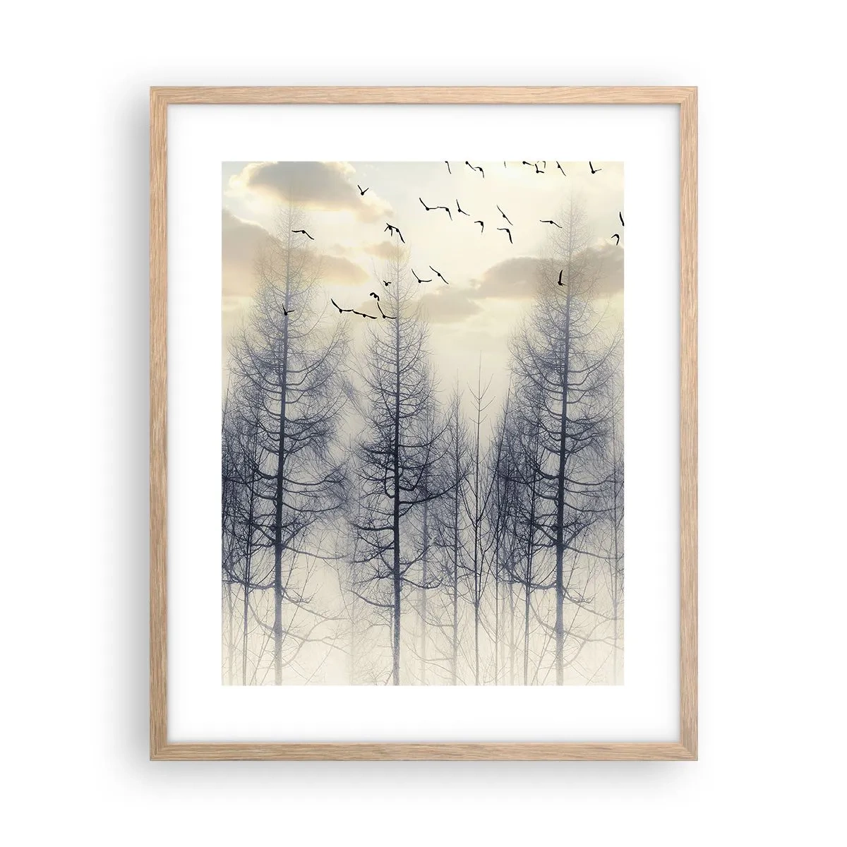 Een poster in een licht eiken lijst - Bosgeesten - 40x50 cm