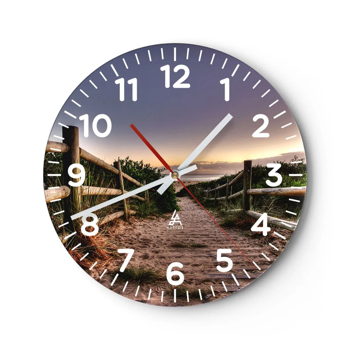 Wandklok - Klok - Het doel is al zichtbaar - 40x40 cm