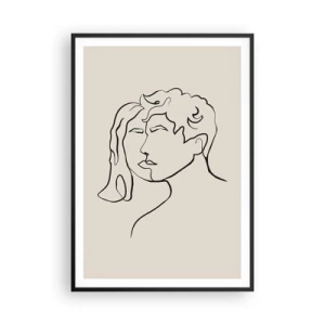 Poster in een zwarte lijst - En er ontstond eenheid - 70x100 cm