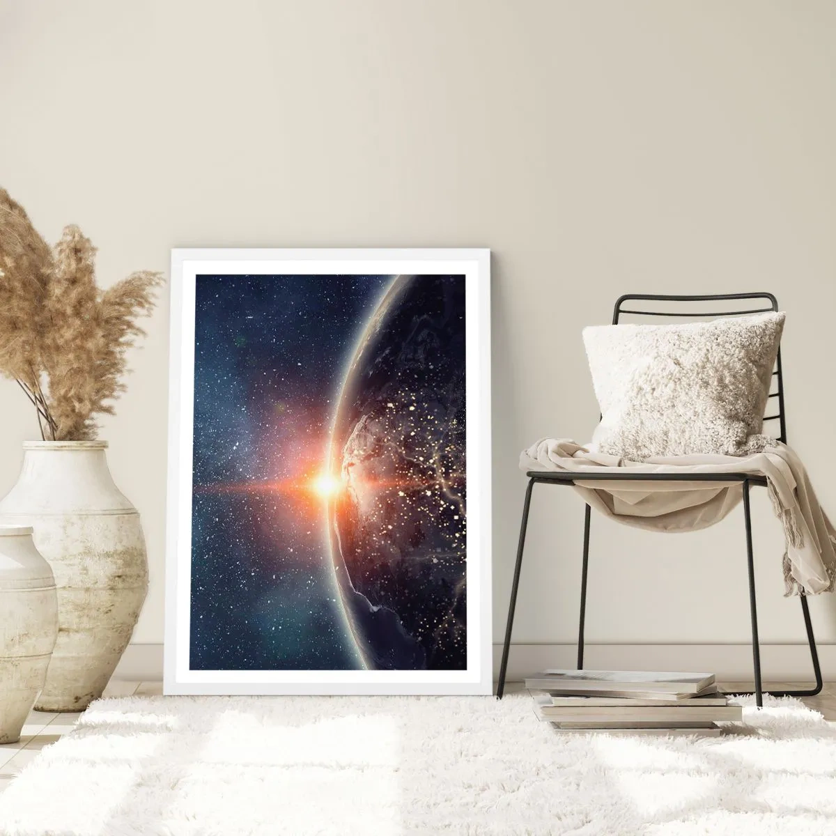 Poster in een witte lijst - In een nieuw perspectief - 61x91 cm