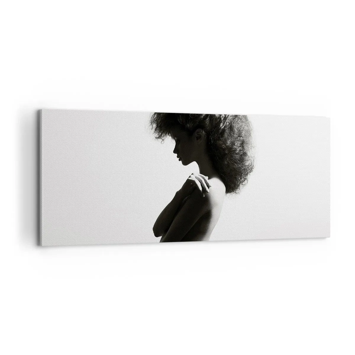 Schilderen op canvas - Als een bloem op een slanke stengel - 100x40 cm