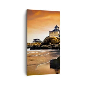 Schilderen op canvas - Westkust elegantie - 45x80 cm