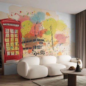Fotobehang Standard Eco - De stad van de afwisseling - Stad, Londen, Abstractie - 300x210 cm
