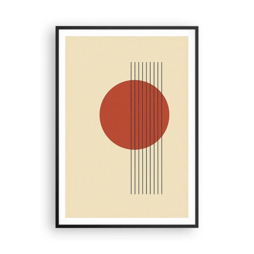 Poster in een zwarte lijst - Opnieuw en opnieuw en verder - 70x100 cm
