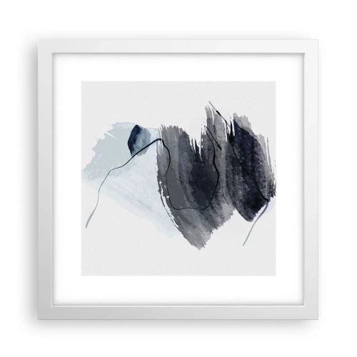 Poster in een witte lijst - Intensiteit en beweging - 30x30 cm