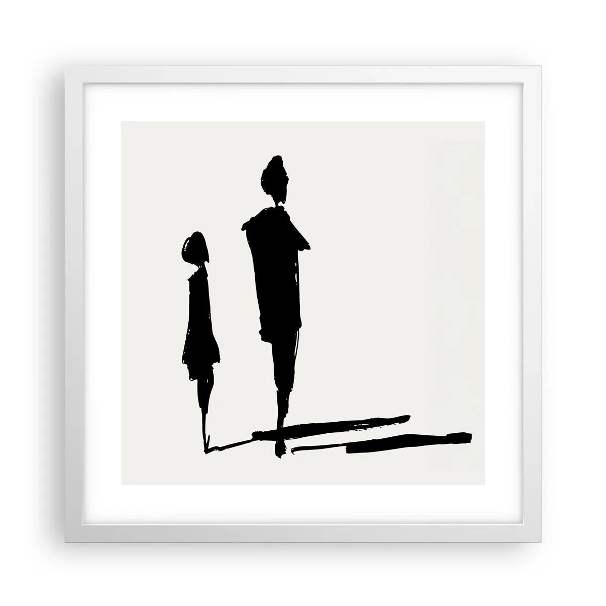 Poster in een witte lijst - Zeker samen? - 40x40 cm