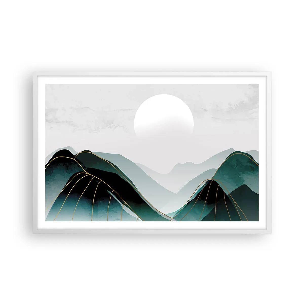 Poster in een witte lijst - In volle majesteit - 91x61 cm