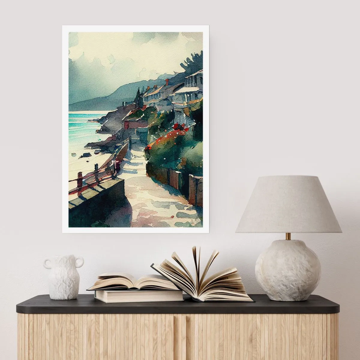 Poster - Mediterrane stad - 50x70 cm