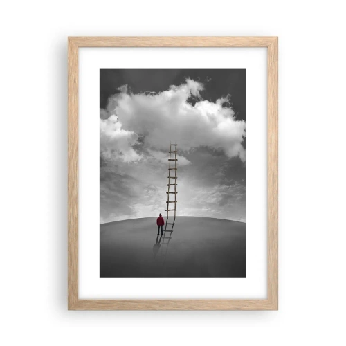 Een poster in een licht eiken lijst - Alles is mogelijk - 30x40 cm