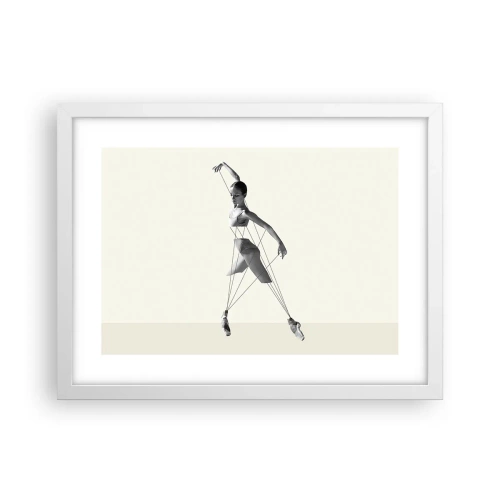 Poster in een witte lijst - In het theater van de wereld - 40x30 cm