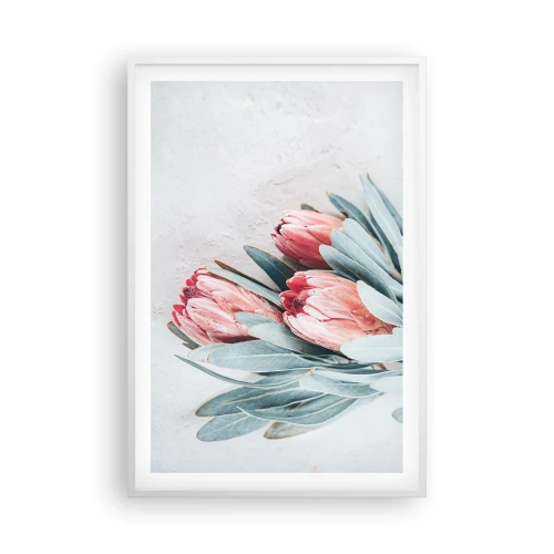 Poster in een witte lijst - Schaamt zich voor hun eigen schoonheid - 61x91 cm