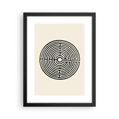 Poster in een zwarte lijst - Mysterieuze orde - 30x40 cm