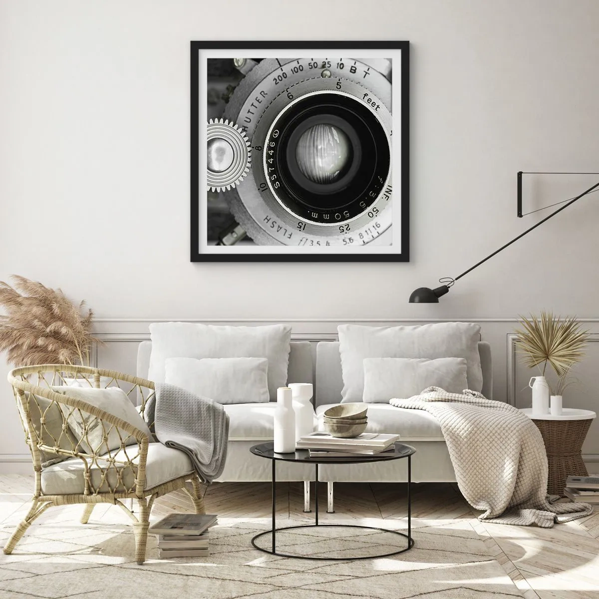 Poster in een zwarte lijst - Een verhaal over Hollywood - 40x40 cm