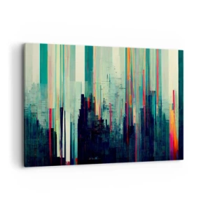 Schilderen op canvas - Futuristische stad - 120x80 cm