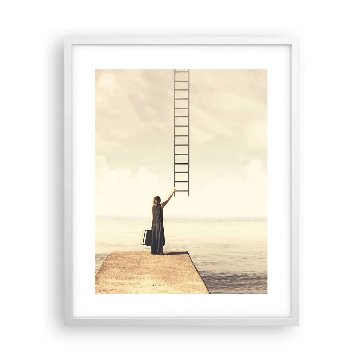 Poster in een witte lijst - Een magische reis - 40x50 cm