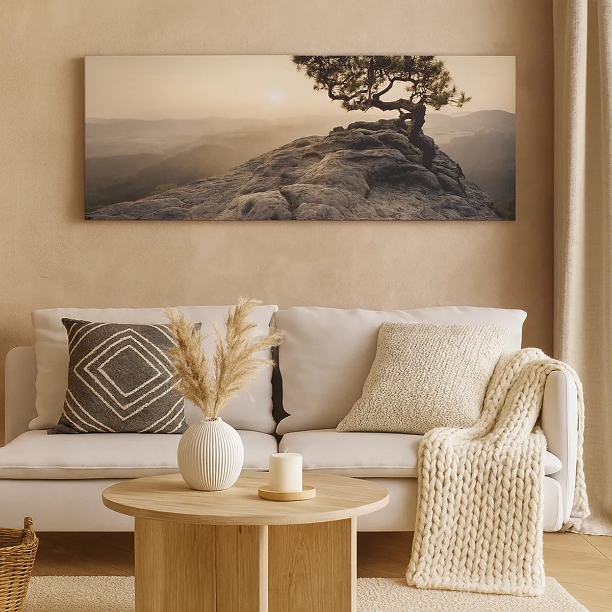 Schilderen op canvas - Het leven wint altijd - 30x30 cm